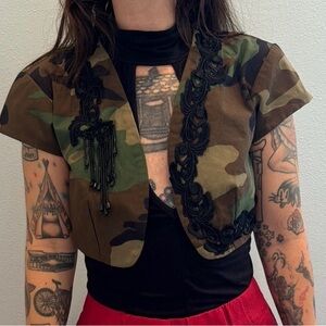 Camouflage Bolero Jacket Sz S